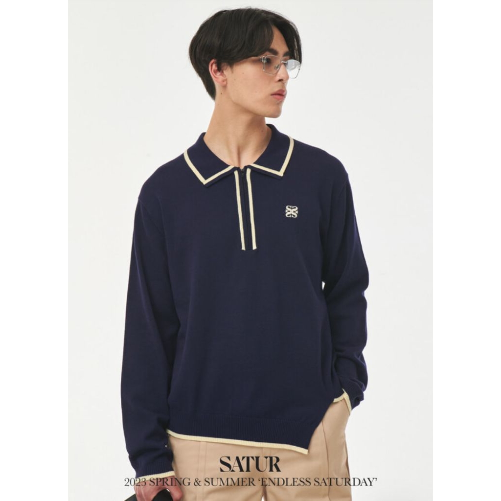 SATUR Knit Navy Peony
