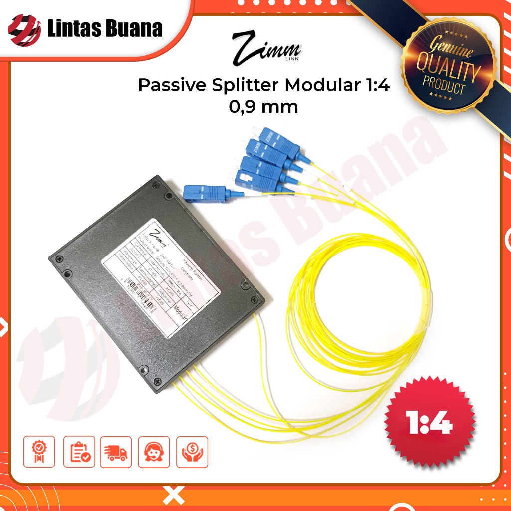 Passive splitter Modular / pasif spliter Modular 1:4 fiber optic SC UPC FTTH