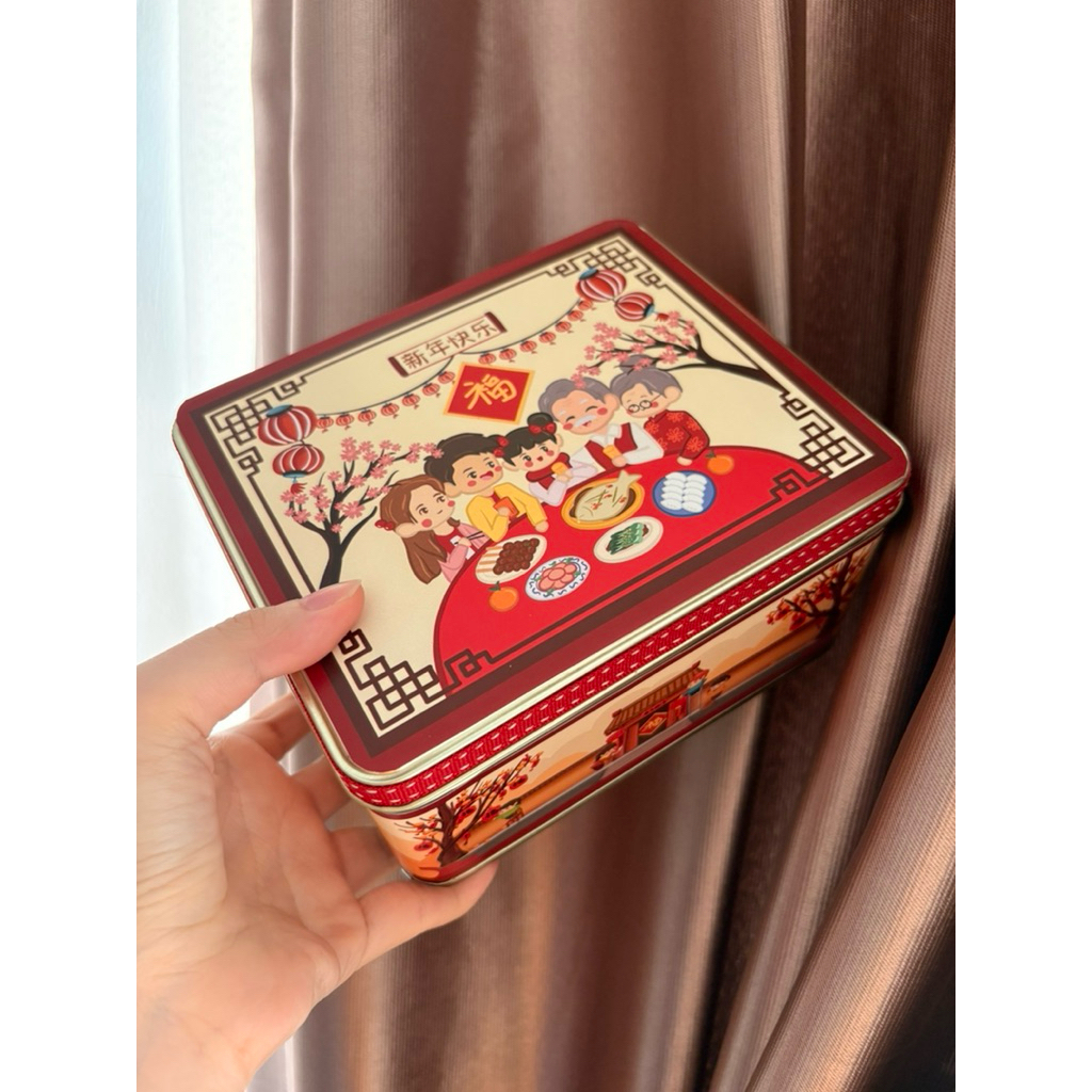 TIN KOTAK EDISI IMLEK 17x14x9 / KALENG KOTAK HAMPERS LEBARAN