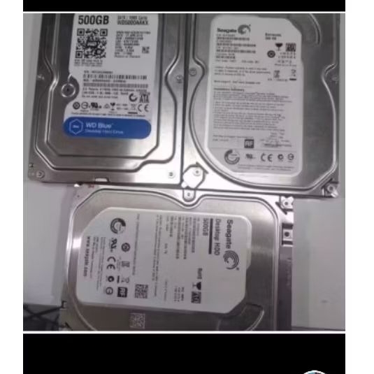 HARD DISK WD BLUE& Seagate 500GB – SATA | MULUS & SIAP PAKAI