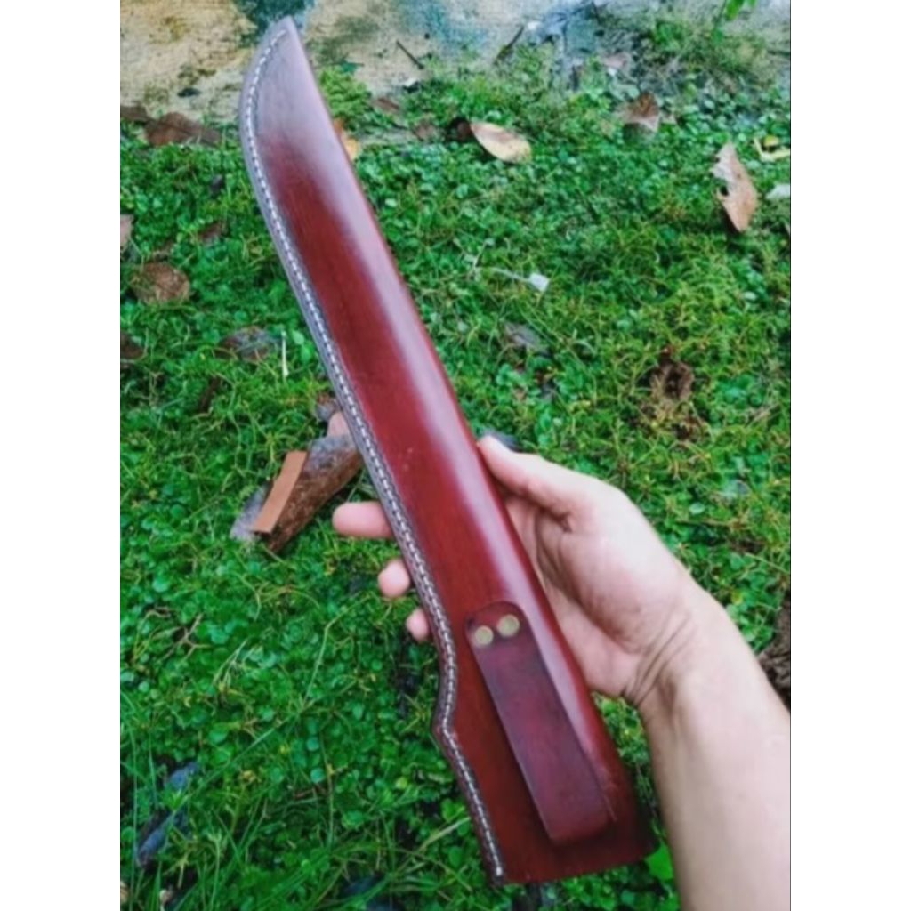 Sarung Pisau Kulit Asli Sarung Pisau Sembelih Panjang 40 Cm