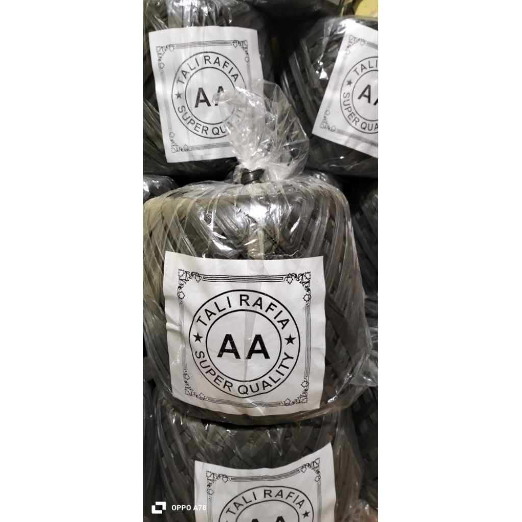 Tali Rapiah Tebal, Rapiah 1 kilo, tali rapiah kuat Tebal,Tali plastik hitam