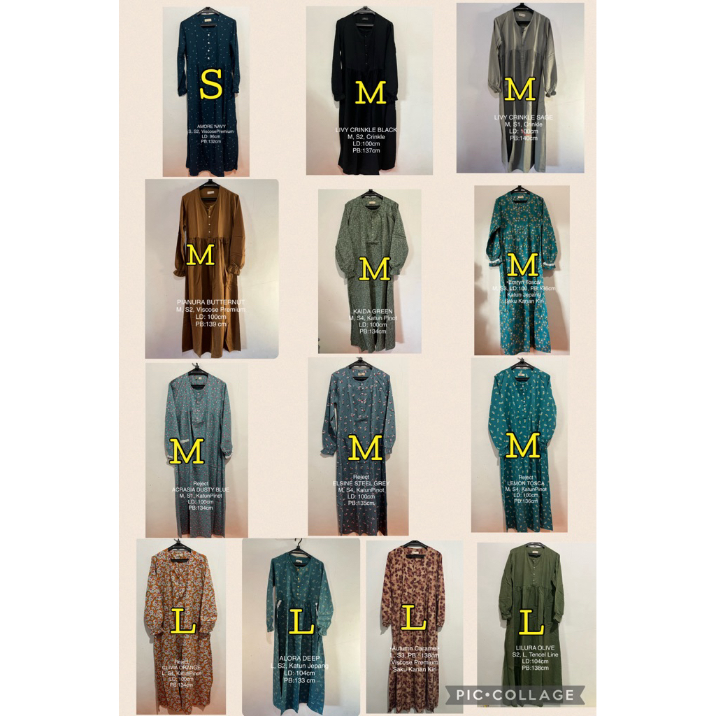 PRELOVED DITSY size S M dan L