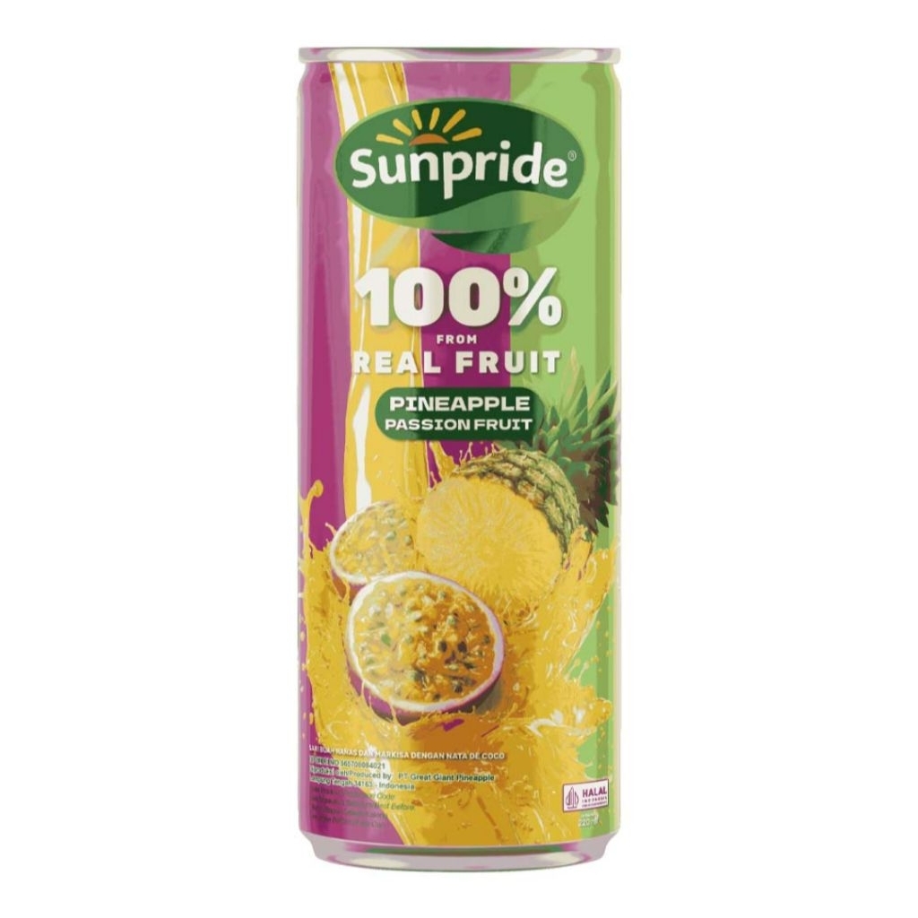 Sunpride Jus Buah Nanas Markisa Kaleng 220 ml