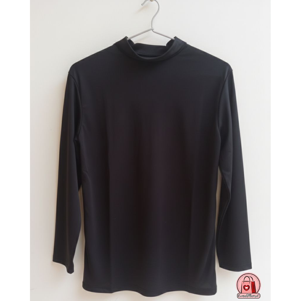 INNER / MANSET BAJU WARNA HITAM UNTUK WANITA BAHAN SPANDEK PREMIUM | GROSIR MANSET