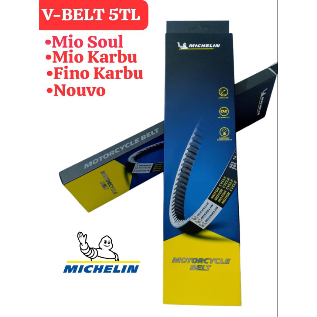 V-Belt VanBelt Only 5TL Mio Karbu Mio Soul Fino Karbu Nouvo ORIGINAL MICHELIN