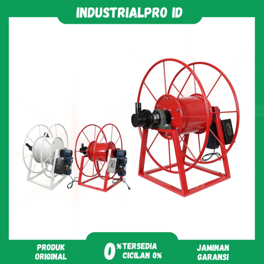 JUAL OTOMATIS HOSE REEL 1.5 INCH-2 INCH ELEKTRIK HOSE RELL BBM 1" IN 2" IN HOSE REEL SELANG SOLAR BB