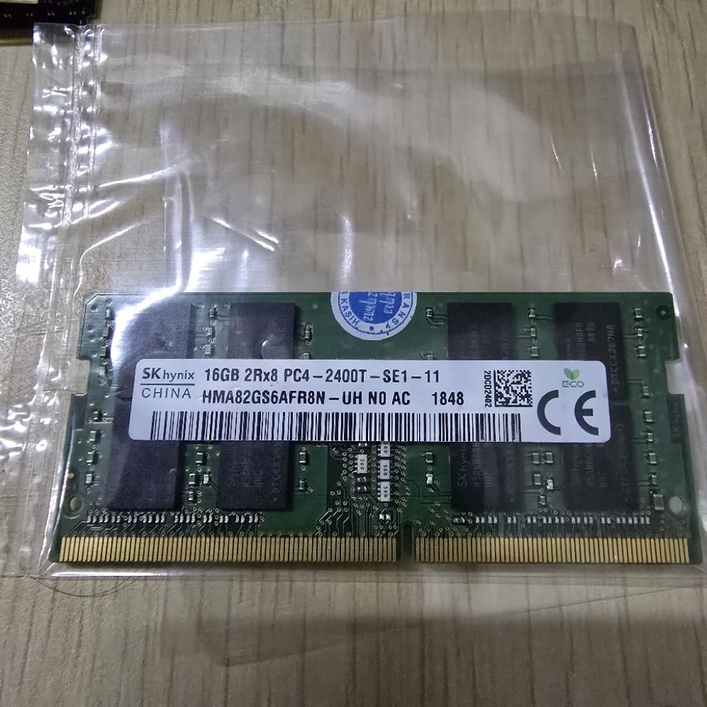 ram memori laptop ddr4 16gb 2400T