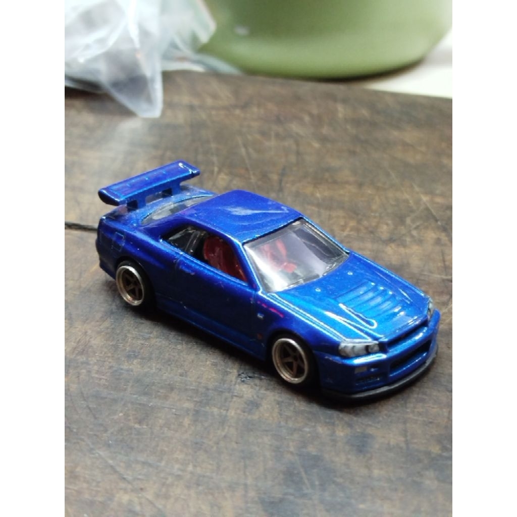 hotwheels premium fast & furious nissan r34 loose