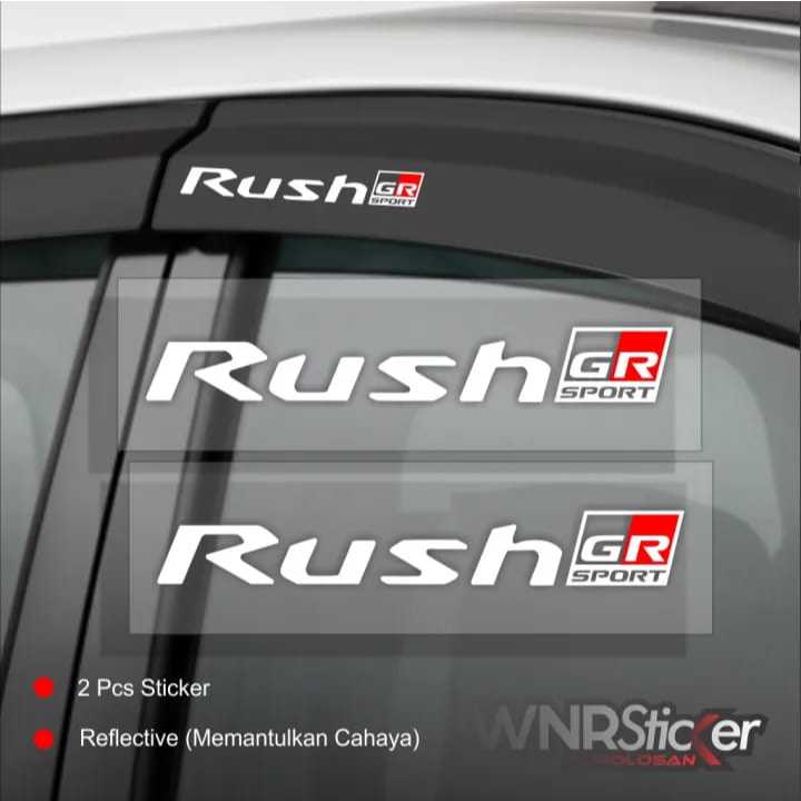 Sticker mobil rush gr sticker talang mobil rush stiker mobil toyota rush keren terbaru terlaris