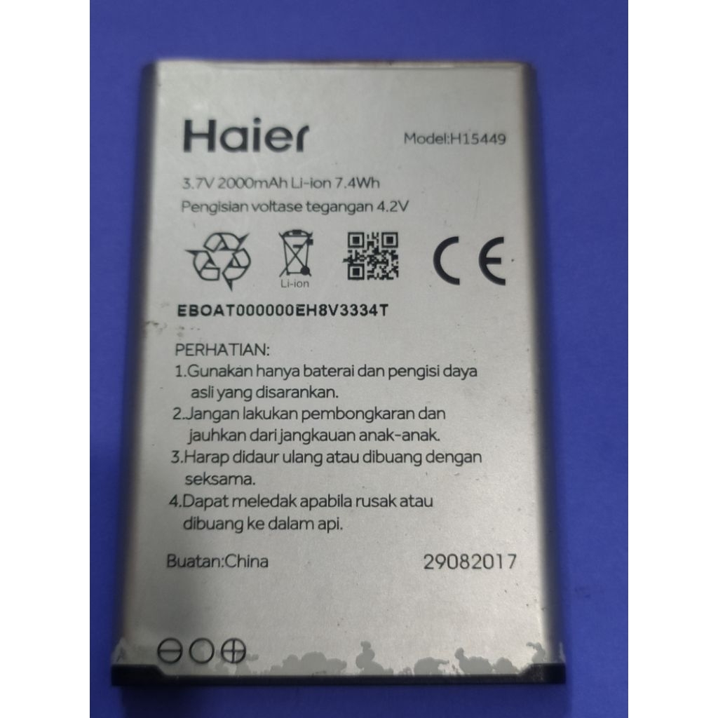 Batrei hp Andromax 4G LTE Model:H15449 second original copotan