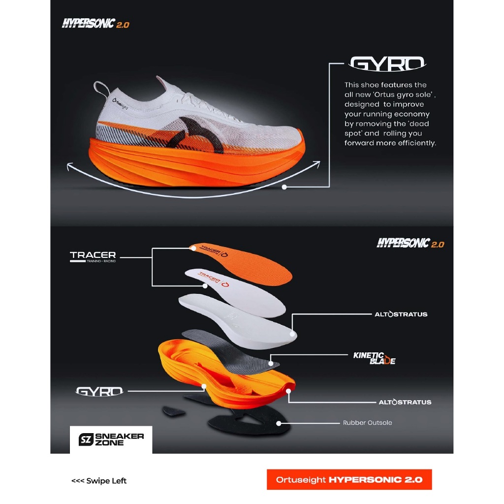 Ortuseight Hypersonic 2. Unisex Running Shoes