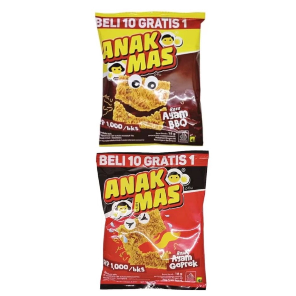 Anak Mas Snack Mie Kremes Renceng isi 10 pcs