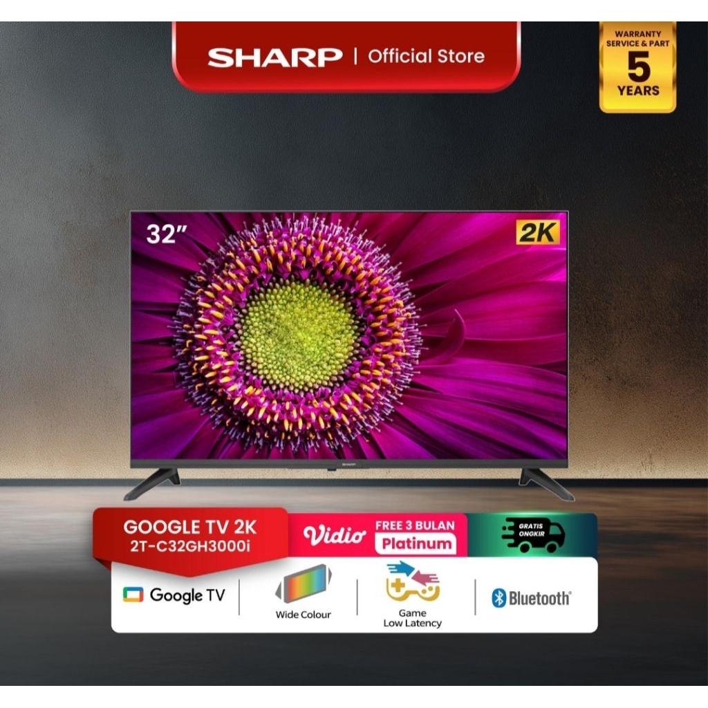 LED TV SHARP 32GH300I GOOGLE TV GRATIS ONGKIR SAMPAI CILACAP KOTA