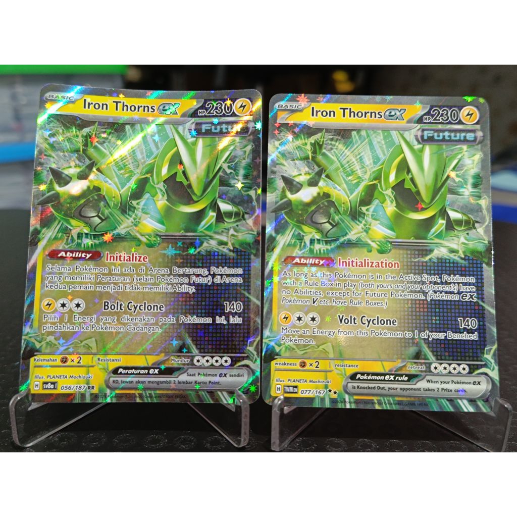 kartu pokemon TCG ori Iron Thorns EX RR Indonesia English