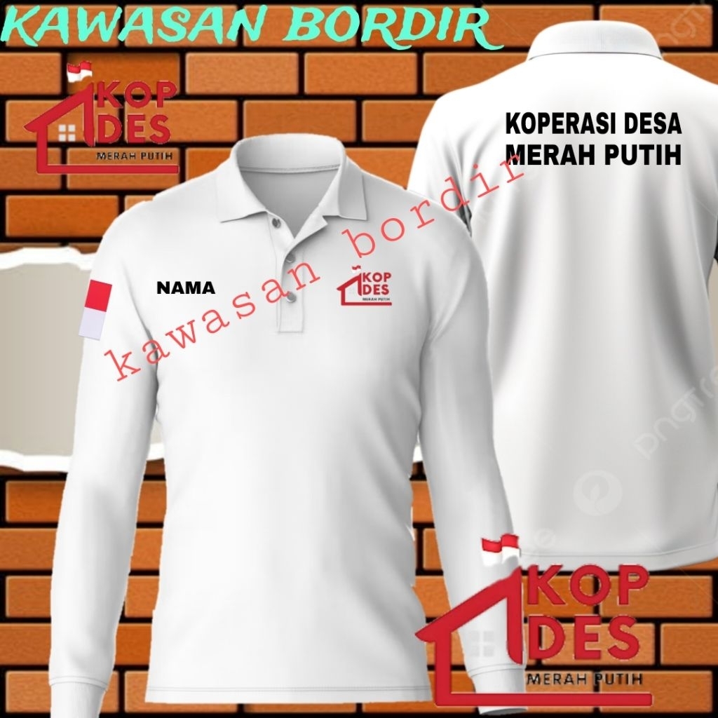 Terbaru polo shirt koperasi merah putih seragam koperasi merah putih kaos koperasi merah putih baju 