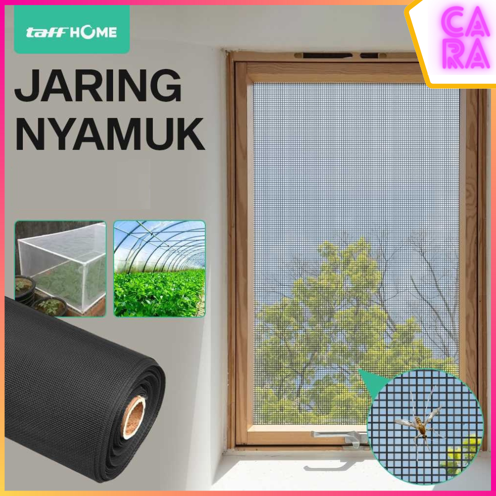 Kasa Nyamuk Jaring Jendela Ventilasi Mosquito Net PP Nano Hitam AW15