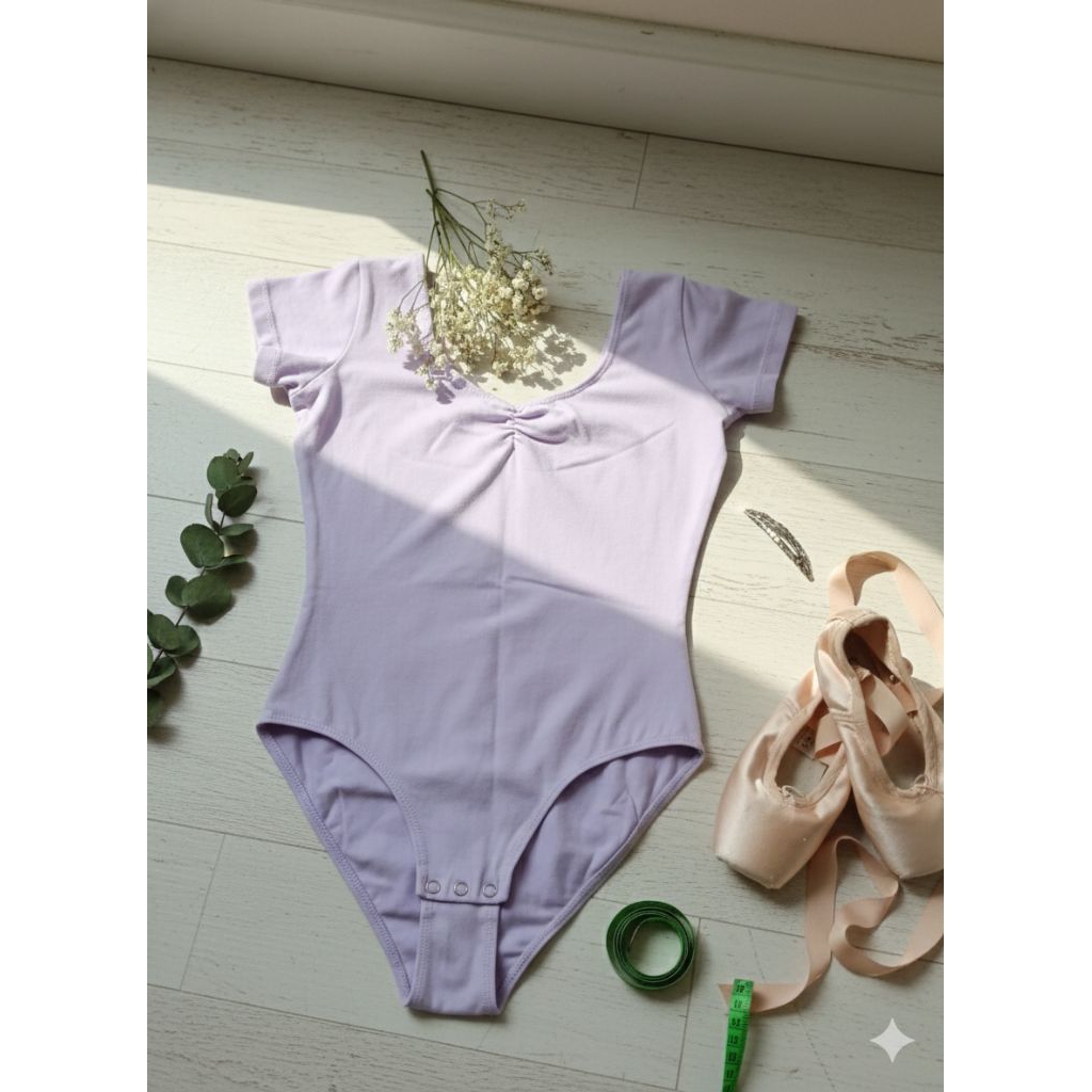 Leotard Gymnastic ungu anak, kostum balet, kostum ice skating