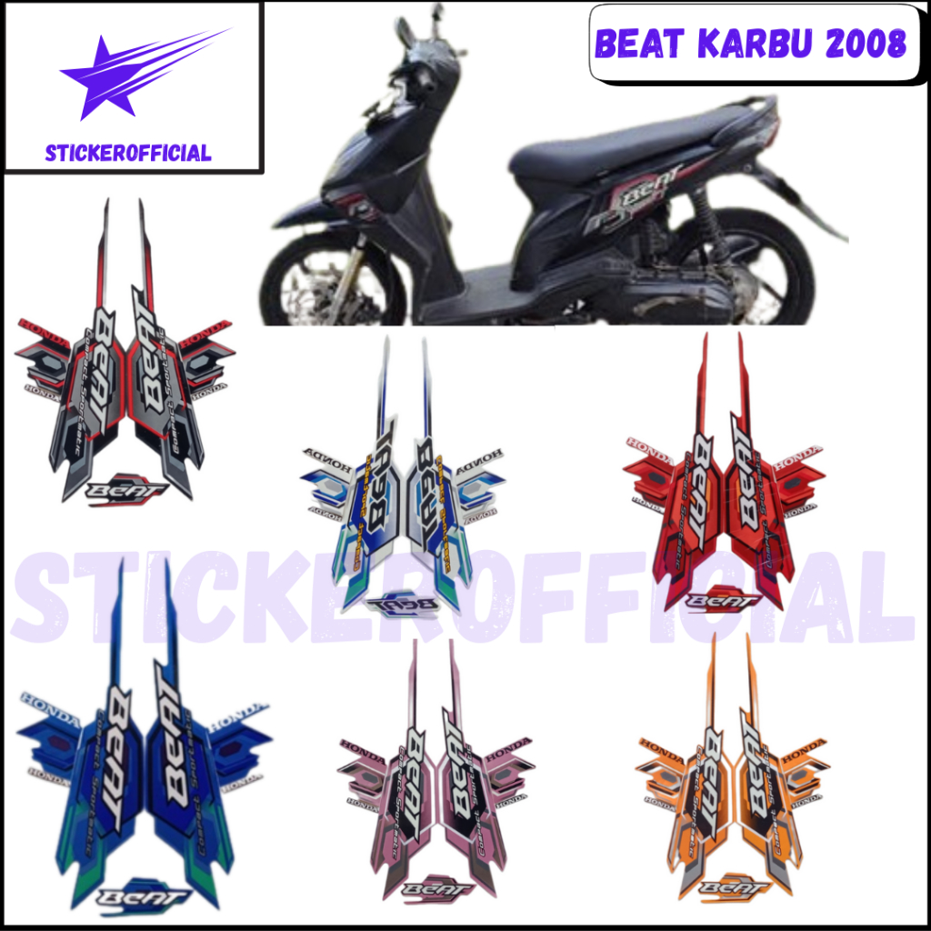 Striping Standar Motor Beat Karbu 2008