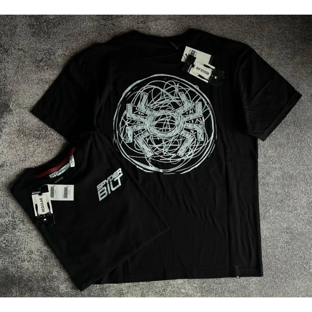 (FREE PAPPER BAG) KAOS SPYDERBILT MIROR PREMIUM TSHIRT SPYDERBILT UNISEX FULLTAG