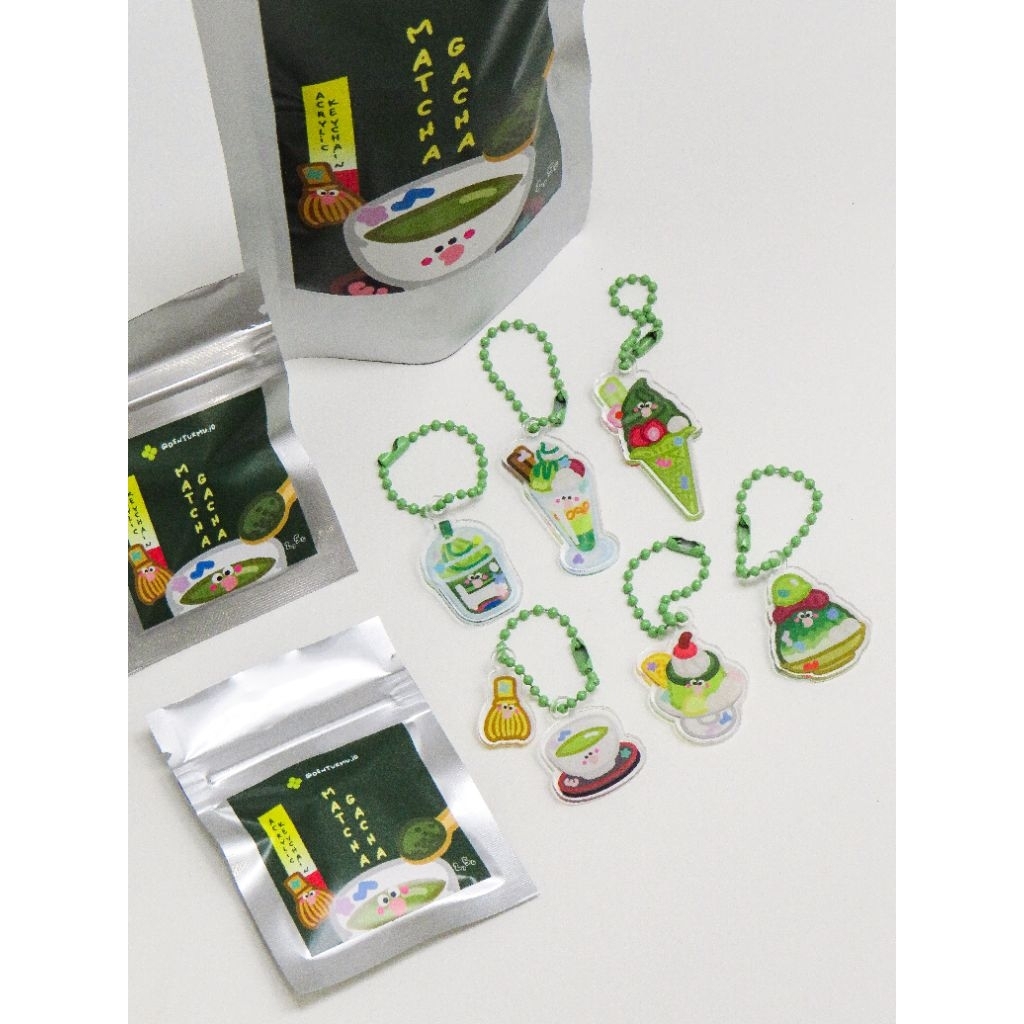 Matcha Gacha Acrylic Keychain