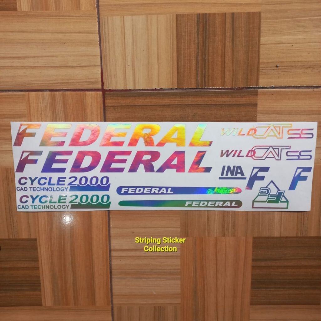 Sticker Stiker Sepeda Federal Wild Cat Cutting