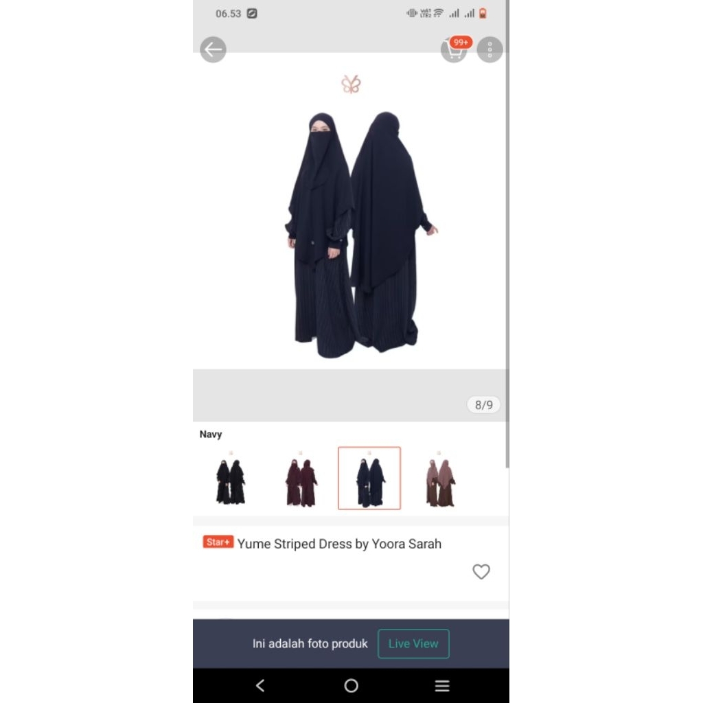 YUME BY YOORA SARAH/GAMIS STRIPE/