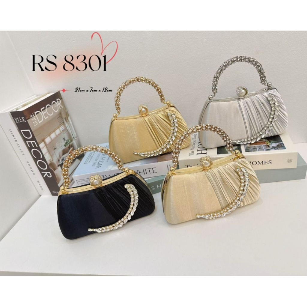 Tas pesta terbaru tas satin buat pesta RS 8301