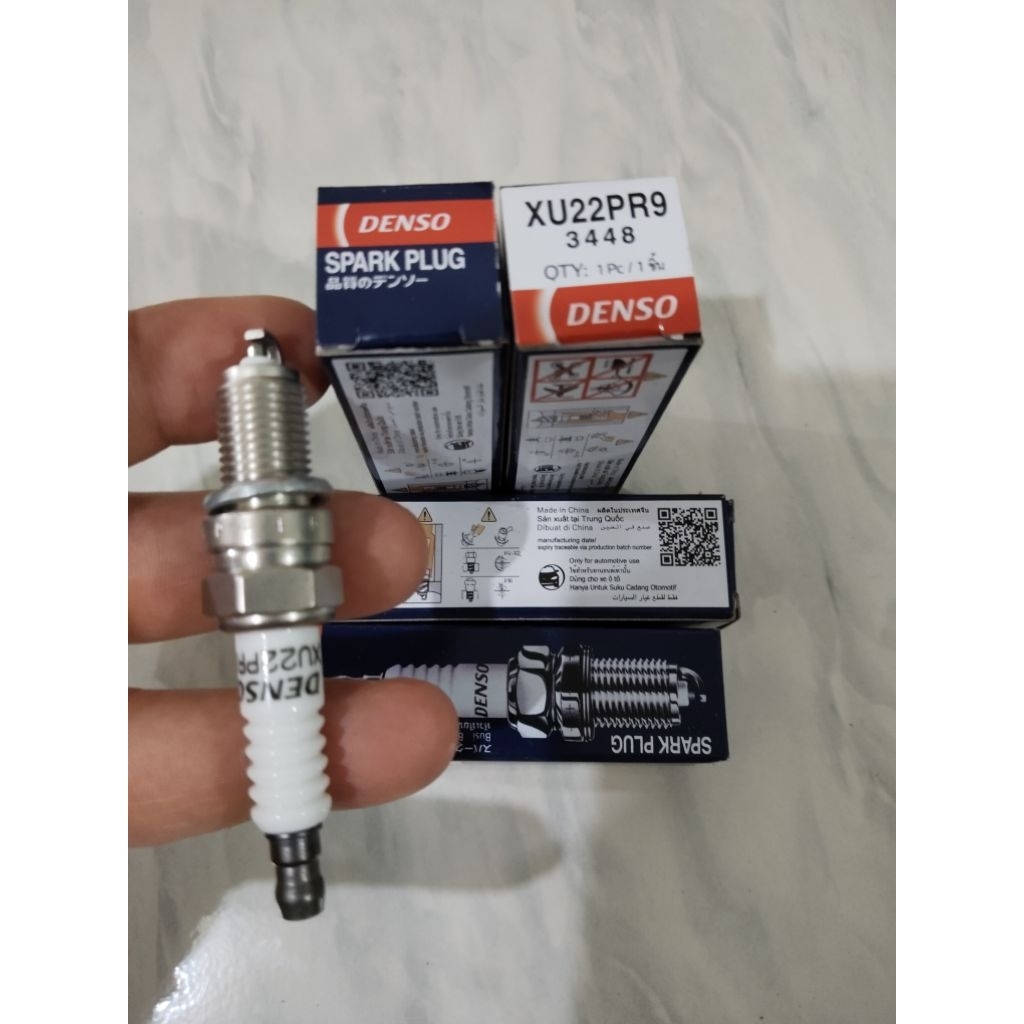 Busi Denso XU22PR9 Original 3448 - Busi mobil Avanza Rush Terios Xenia 1.5 Old Grand Livina 4pcs