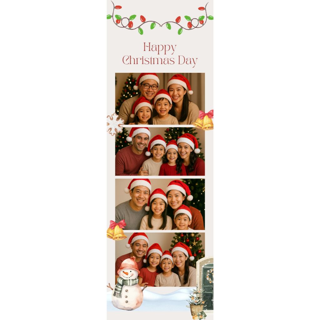 TEMPLATE PHOTOBOOTH/PHOTOSTRIP UNTUK USAHA PHOTOBOOTH TEMA NATA / CHRISTMAS