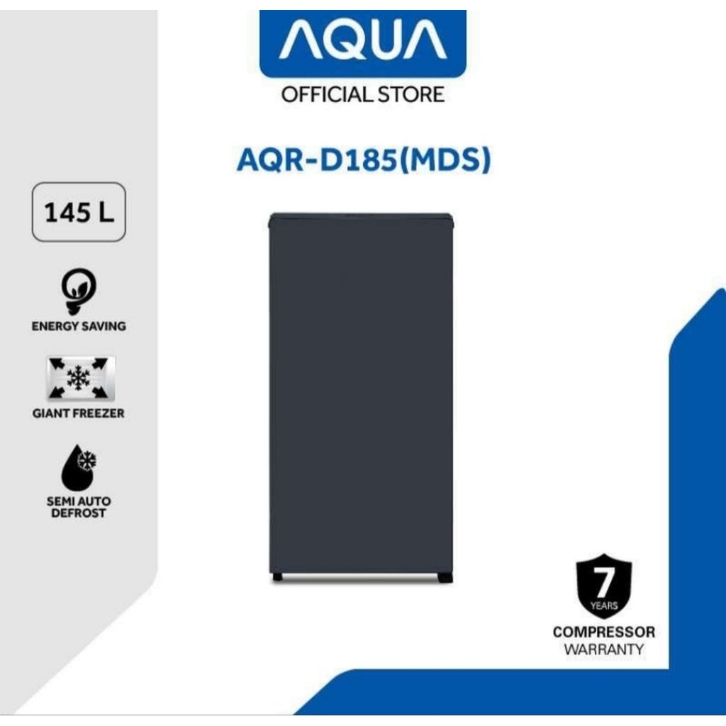 KULKAS AQUA 1PINTU LARGE FREEZER AQR D185