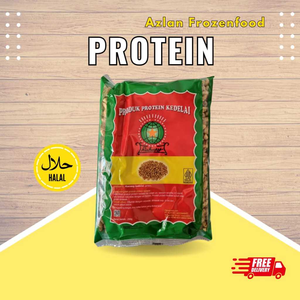 Protein Kedelai Ruhuey / Daging Analog / Protein Nabati Halal Mui Termurah