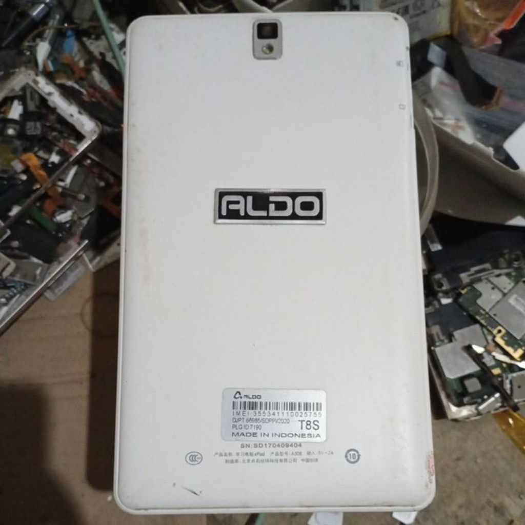 MESIN HIDUP TAB ALDO T8S MINUS LCD