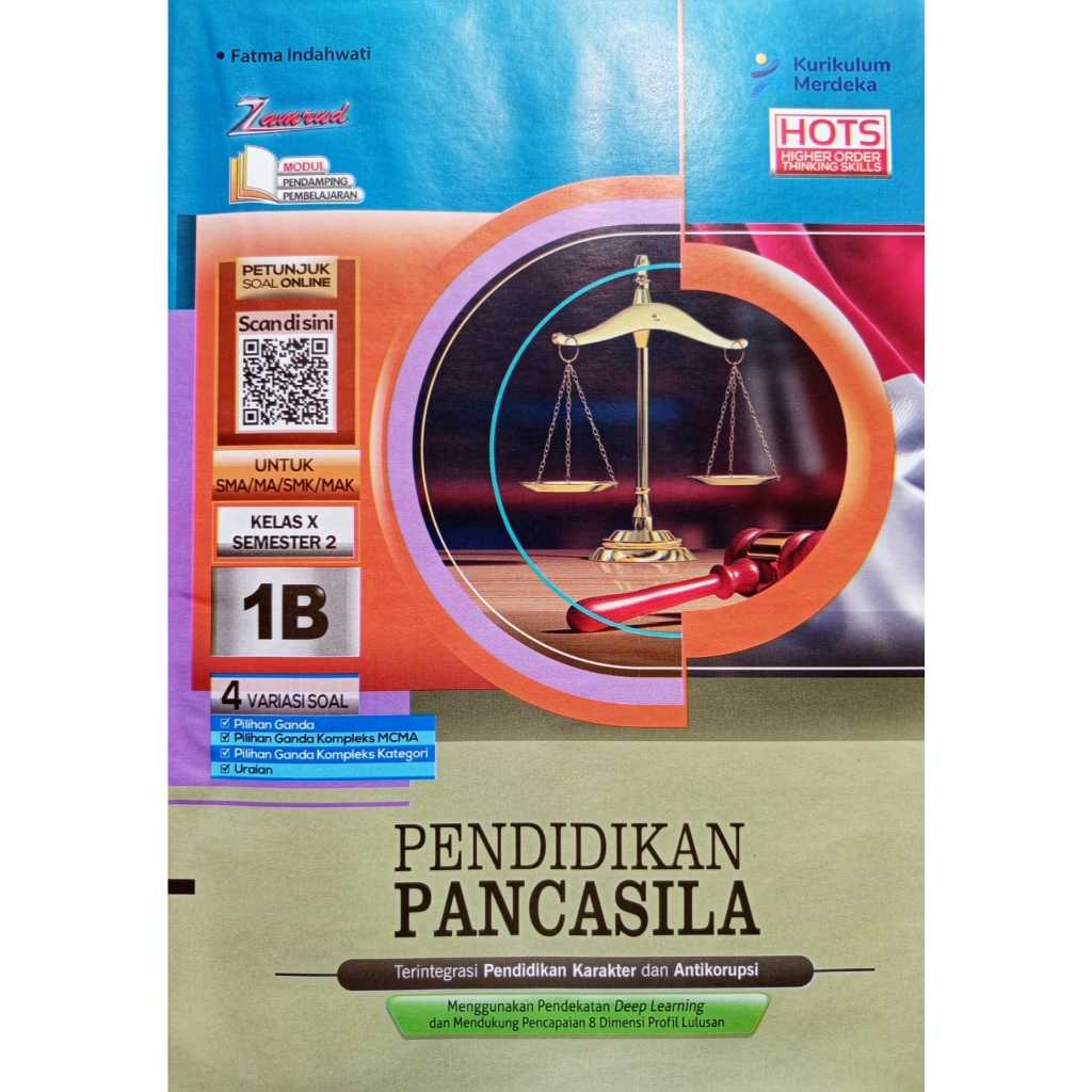BUKU LKS PENDIDIKAN PANCASILA PKN PPKN SMA/MA/SMK KELAS 10 SEMESTER 2 KURIKULUM MERDEKA 2025-2026 ZA