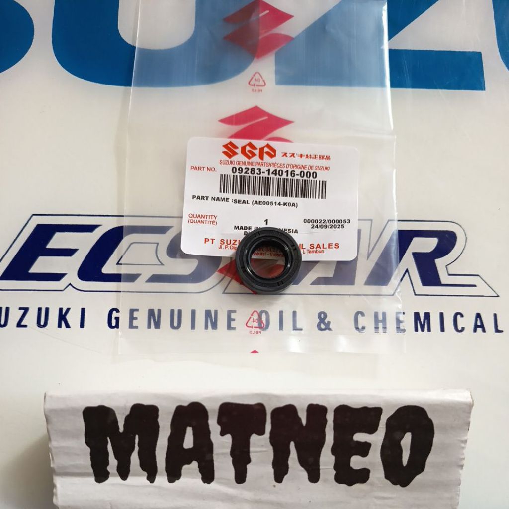 Seal, Oil Shaft atau Seal As Engkol SUZUKI SKAYWAVE HAYATE LETS ADDRESS SGP 09283-14016-000