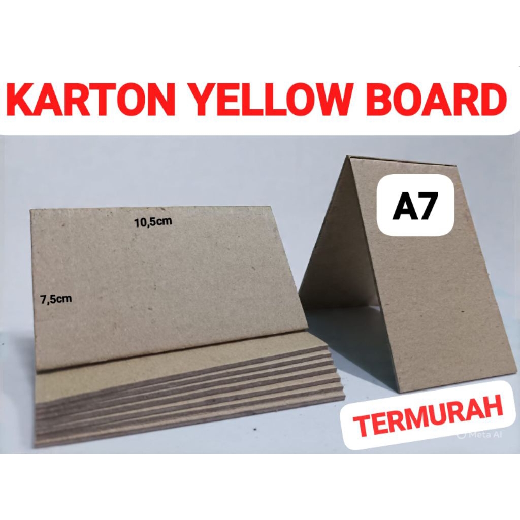 Karton Board / Yellow Board Tebal & Kuat – Cocok Packaging produk UMKM Map Cover Buku Hard Cover