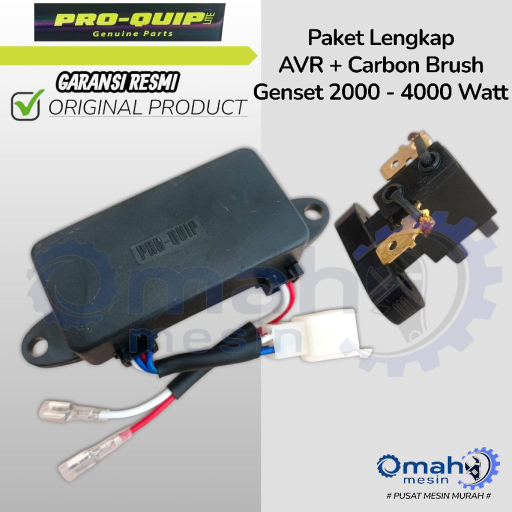 AVR Genset 2000 Watt - 4000 Watt + Carbon Brush Merk PRO-QUIP LITE ORIGINAL / AVR Generator 2000 Wat