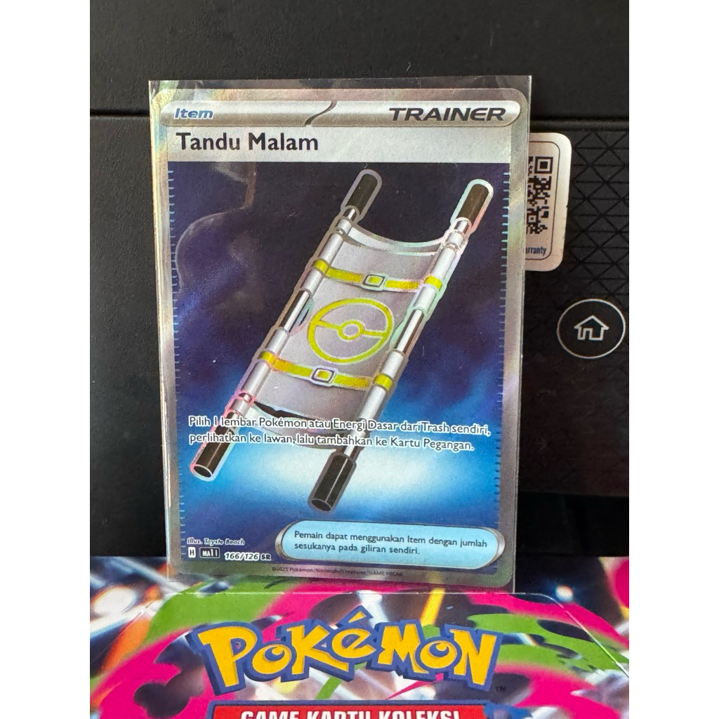 kartu pokemon evolusi mega tandu malam 166/126 sr