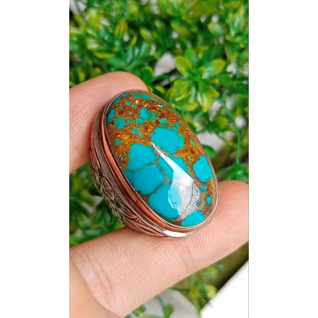 Natural pirus Persia Biru Ceplok kuro