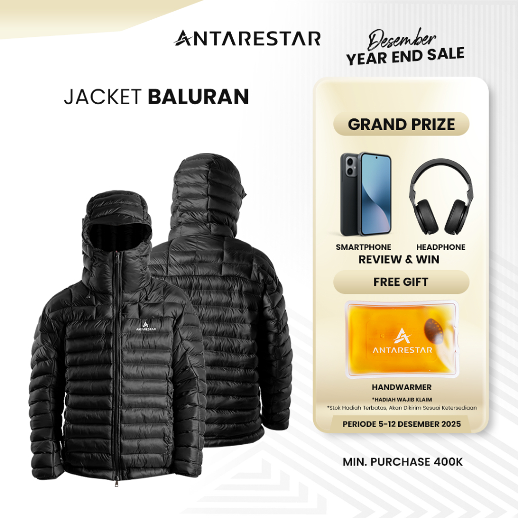 ANTARESTAR Official - Jaket Gunung Gorpcore Baluran Jacket Gelembung Puffer Jacket Musim Dingin Jake