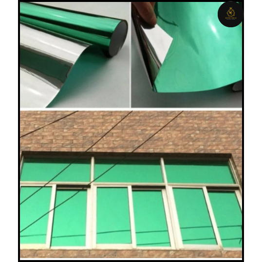 Kaca Film One Way Hijau Anti UV 99% Mobil Rumah