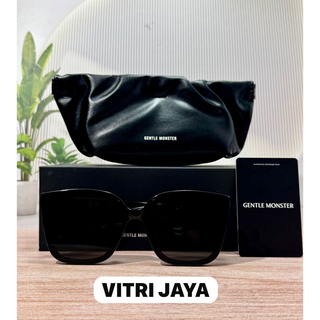 Kacamata Gentle Monster BURTY Full Black Sunglasses Unisex Ori