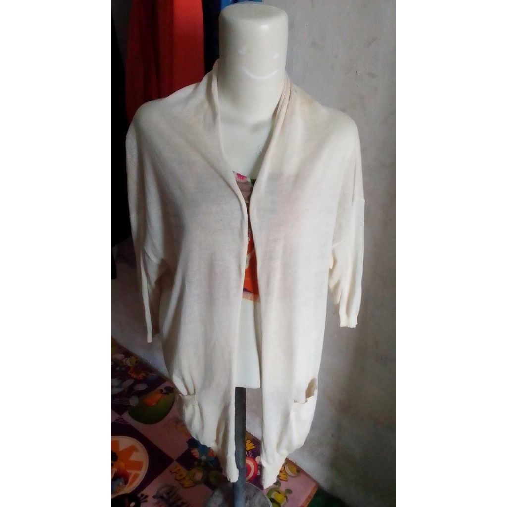 cardigan rajut halus