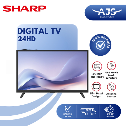 TV SHARP LED DIGITAL 24DD 24" GARANSI RESMI