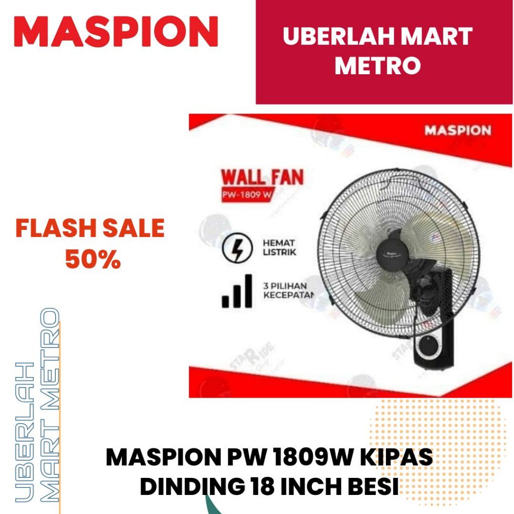 MASPION PW 1809W KIPAS DINDING 18 INCH