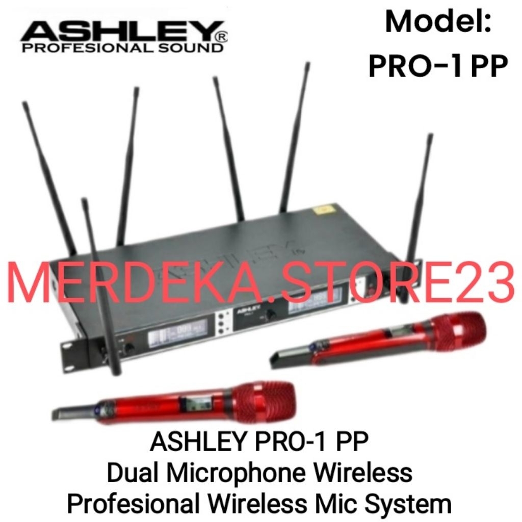 NEW Mic Wireless ASHLEY PRO1 PP | ASHLEY PRO-1 PP ( Handheld ) Microphone Wireless Multi Channel | B