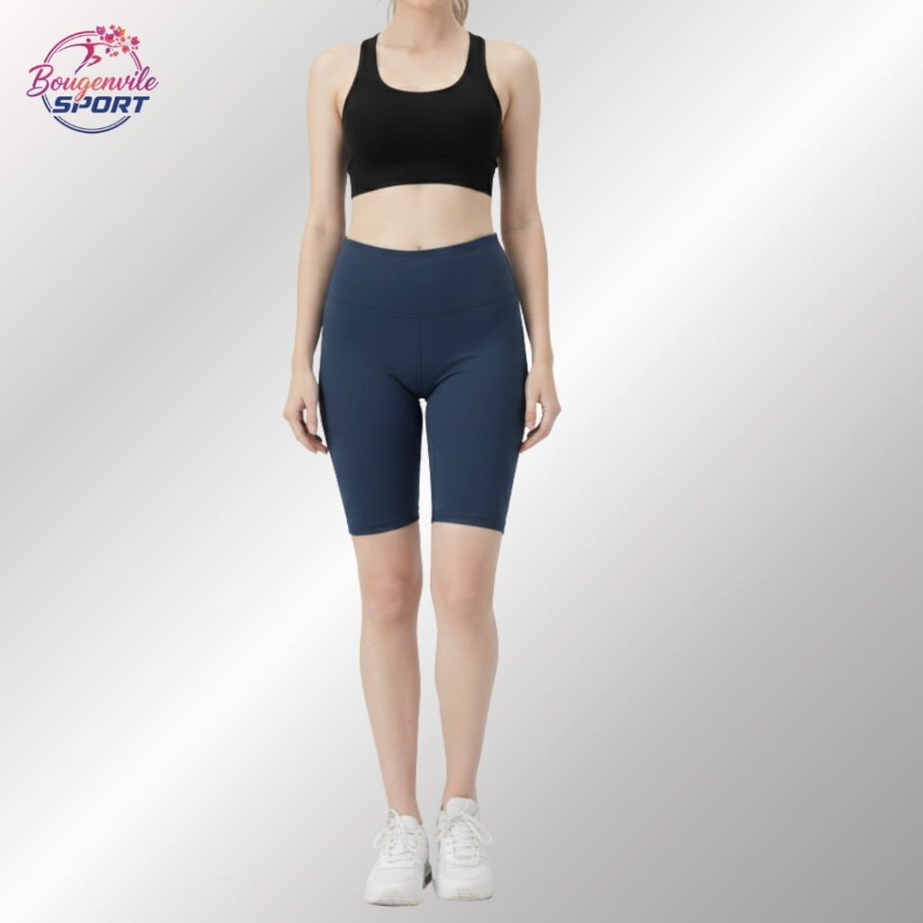 Celana Legging Pendek Olahraga Wanita Yoga Zumba Dry Fit Gym Workout Cycle Short