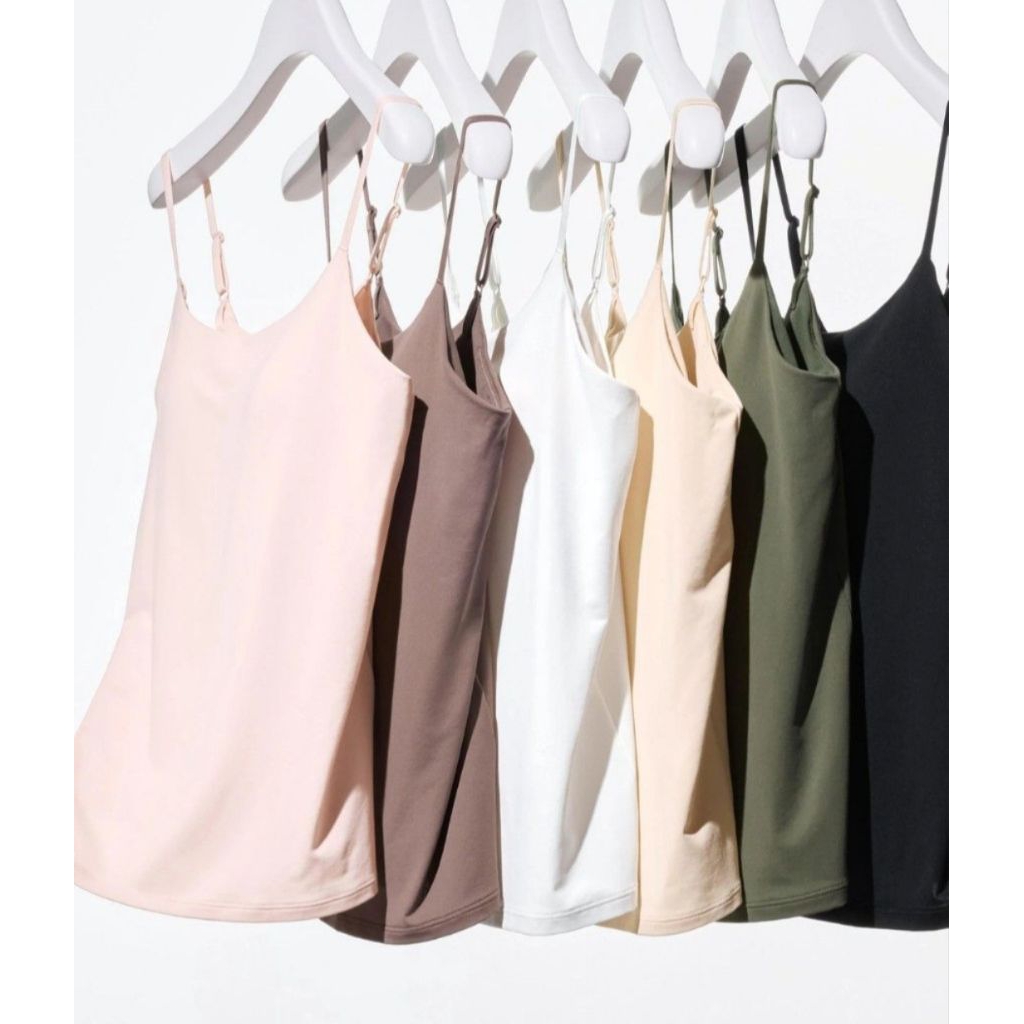 UNIQLO AIRISM CAMISOLE BRA TOP PEACH
