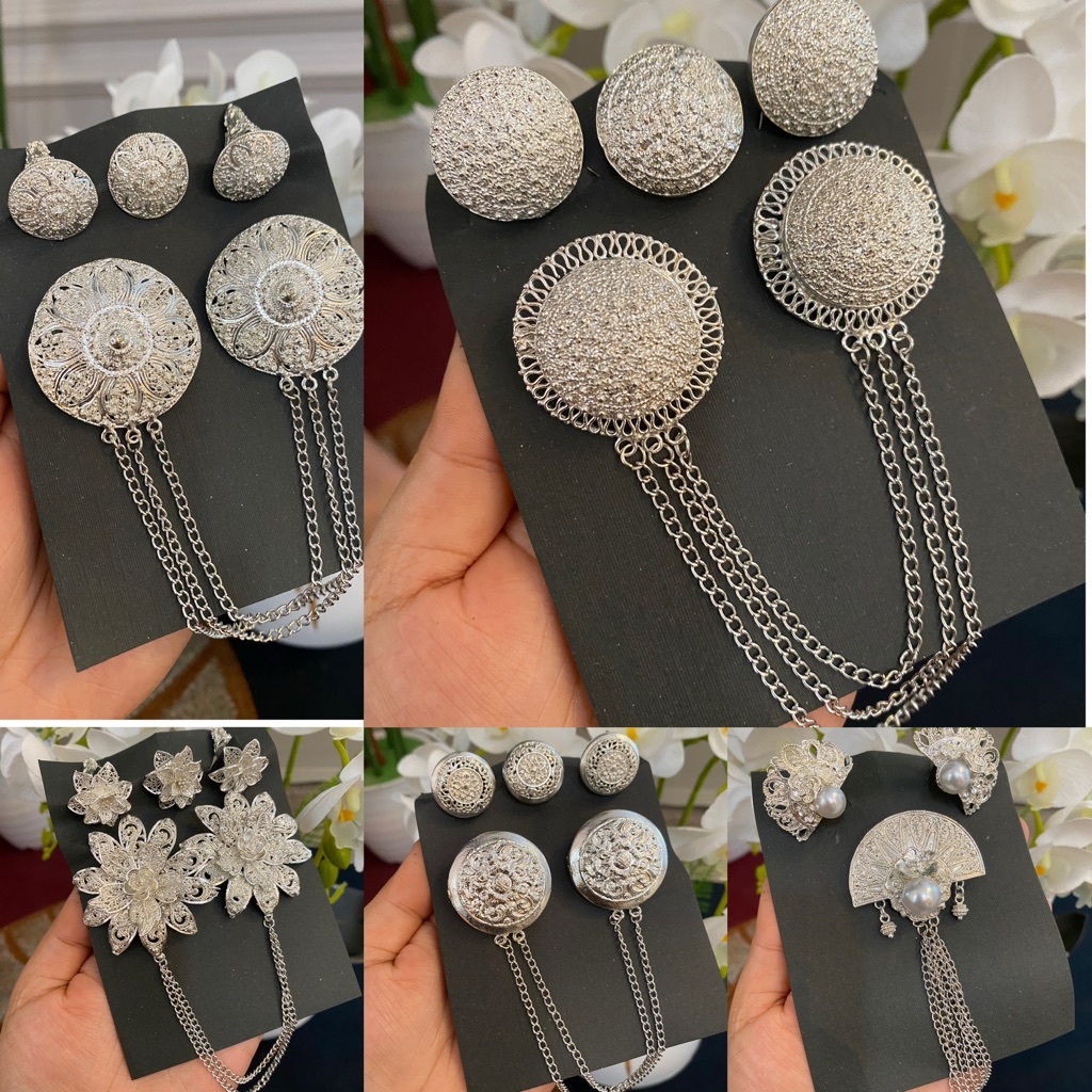 Bros Kebaya Peniti silver