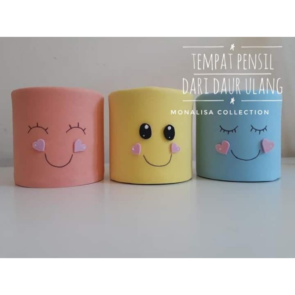 Tempat pensil dari daur ulang prakarya sekolah kerajinan daur ulang kerajinan flanel